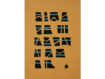 SCRITTURA ILLEGGIBILE, OCRA - Paper Silkscreen by Danese Milano - view 2